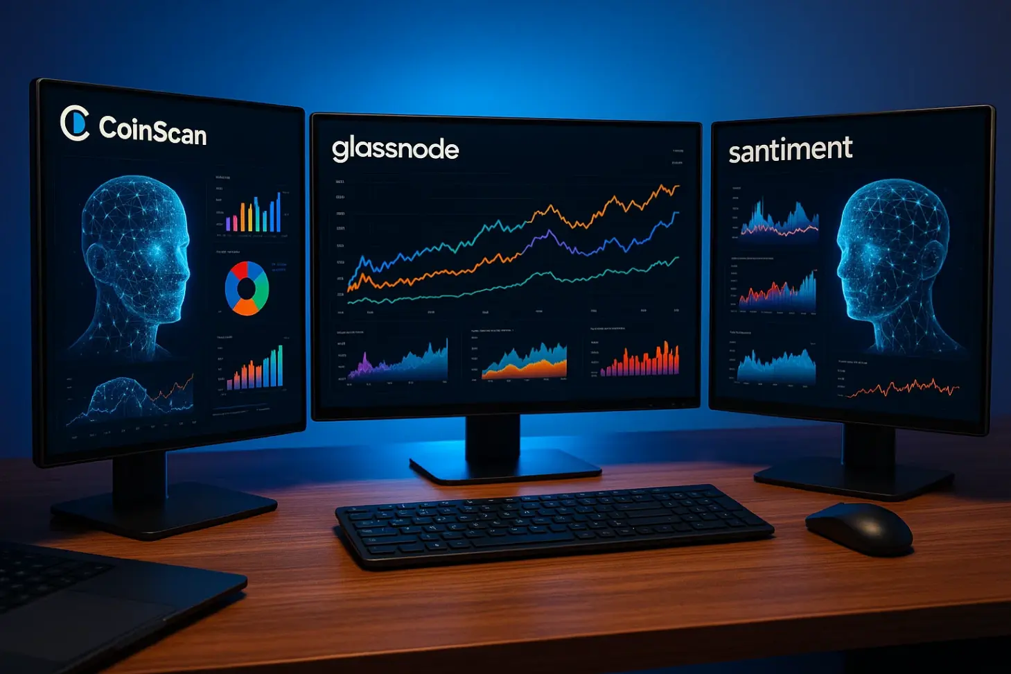 Как использовать CoinScan, Glassnode и Santiment в связке